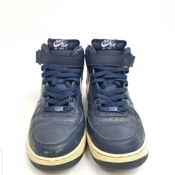 Nike Air Force 1 Mid "AF1" Blue Basketball Sneakers. Men's Size: 13 - Picture 2 of 9